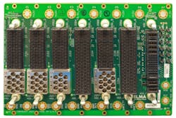 7-slot 3U OpenVPX backplane aligned to SOSA | 6 VITA 65 slots + 1 VITA 62 PSU slot 7-slot 3U OpenVPX backplane aligned to SOSA | 6 VITA 65 slots + 1 VITA 62 PSU slot