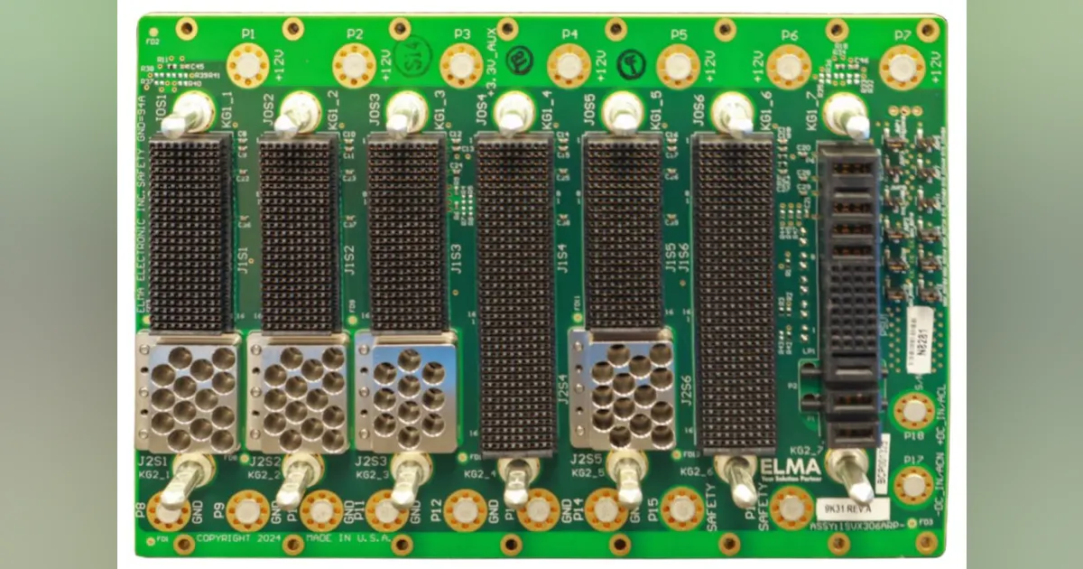 7-slot 3U OpenVPX backplane aligned to SOSA | Military Aerospace