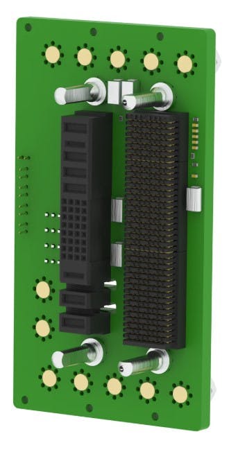3U OpenVPX 2-Slot Backplane with 1 VPX Power and Ground plus 1 VITA 62 power supply slot
