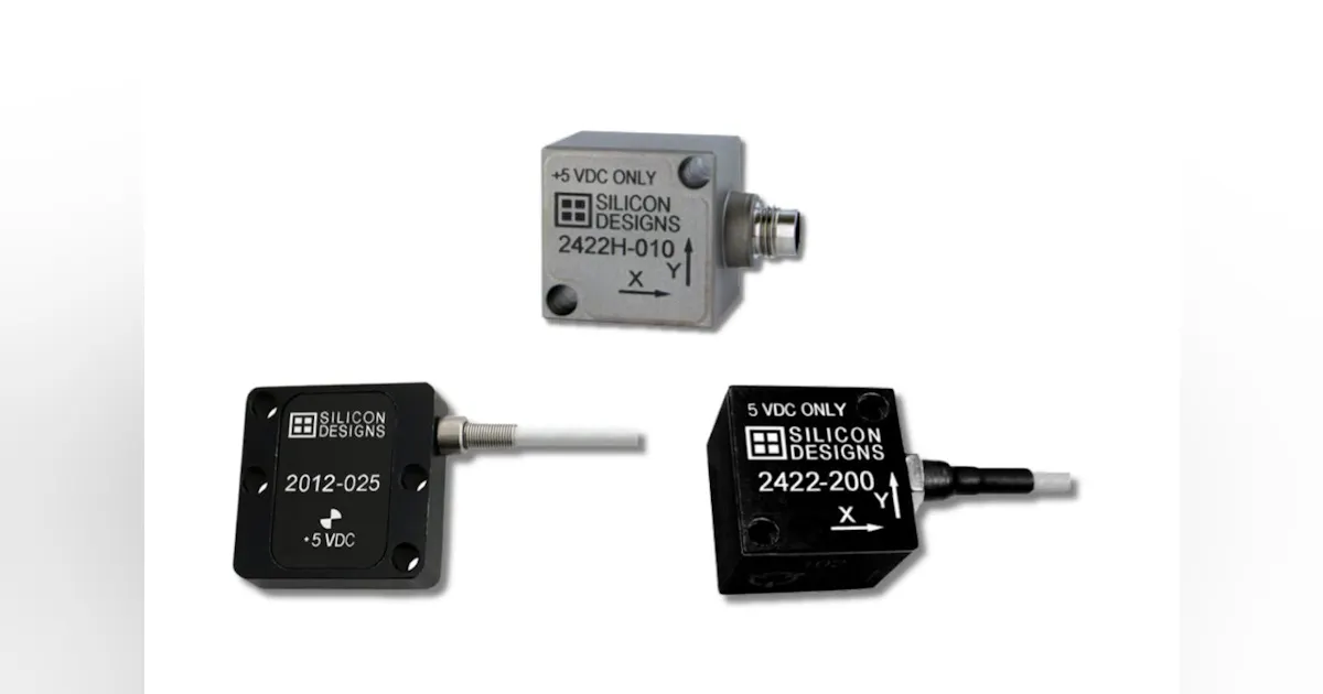 Silicon Designs Low-Voltage MEMS Accelerometer Line Features Models ...