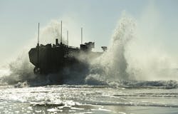 ACVs are wheeled armored combat vehicles able to move Marine infantry warfighters from ships offshore to fight their way onto invasion beaches. ACVs are wheeled armored combat vehicles able to move Marine infantry warfighters from ships offshore to fight their way onto invasion beaches.