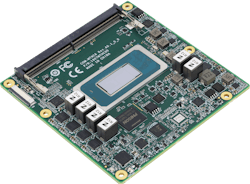 The AAEON COM-MTHC6 COM Express type 6 compact size embedded computing module is for use in harsh environments The AAEON COM-MTHC6 COM Express type 6 compact size embedded computing module is for use in harsh environments