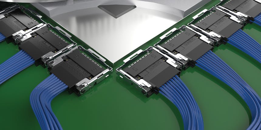 The Samtec Si-Fly LP low-profile cable assemblies are high-performance computing, high-speed data centers and artificial intelligence (AI) applications.