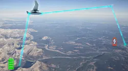 This image illustrates how the DARPA POWER program seeks to develop a power beaming for near-instantaneous energy network