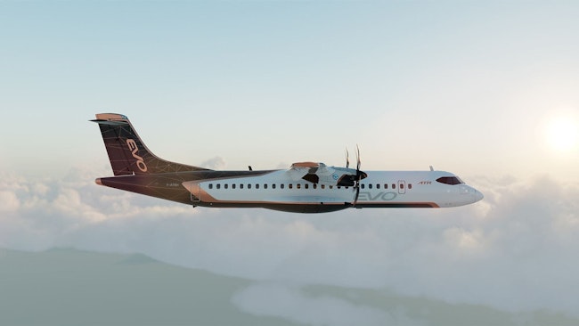 The aircraft flying