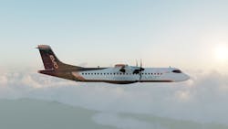 The aircraft flying The aircraft flying