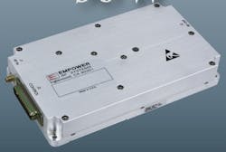 The Empower 1212 RF and microwave power amplifier module is for counter-uncrewed EW applications The Empower 1212 RF and microwave power amplifier module is for counter-uncrewed EW applications