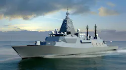 The future Australian Hunter-class frigate will receive the BAE Systems OE-120 circular shipboard antennas for identification-friend-or-foe (IFF), secondary surveillance radar, and air traffic control radar applications. The first ship is scheduled for commissioning in 2032.