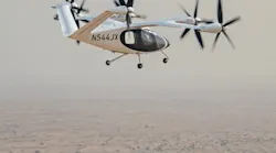 Joby's eVTOL flying in Dubai.
