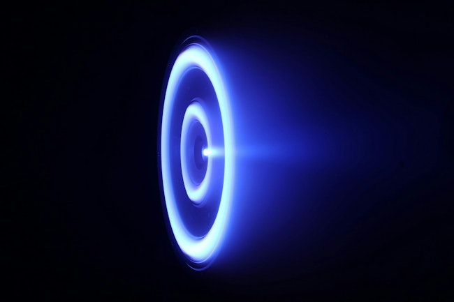 K2 Space test fires its 20kW Krypton-fueled, Hall-effect thruster at its headquarters in Torrance, Calif.