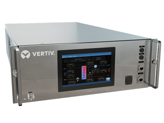 The Vertiv CoolChip Coolant Distribution Unit (CDU) is for liquid cooling in high-performance computing (HPC) and artificial intelligence (AI) applications.