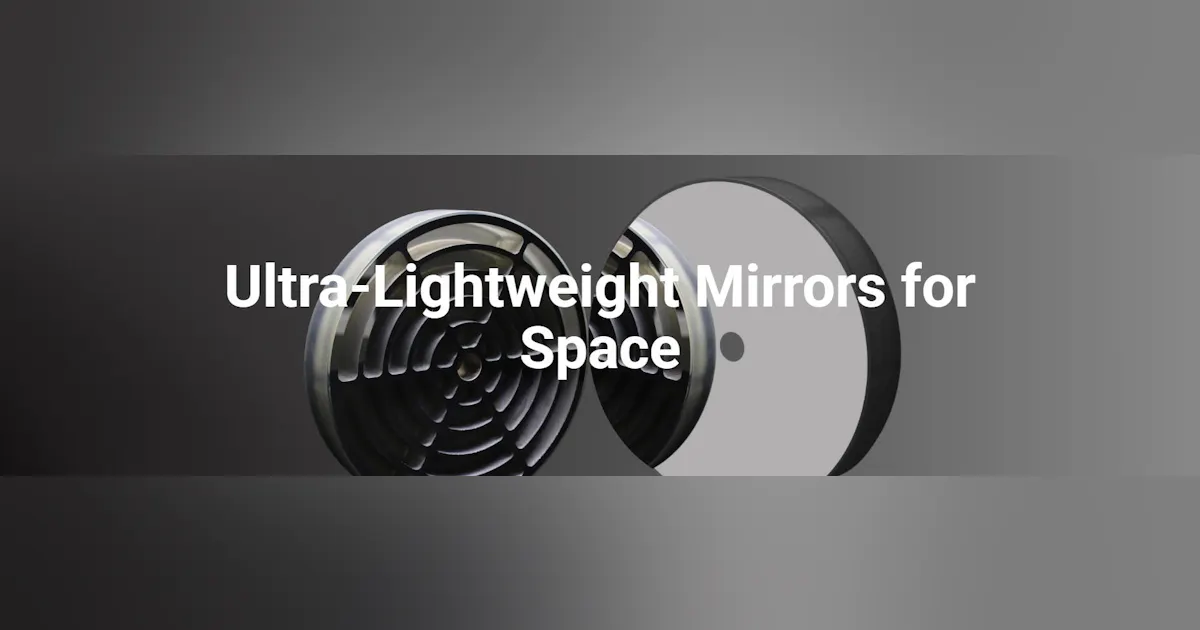 Ultra-Lightweight Mirrors for Space – High-Performance Optics Without ...