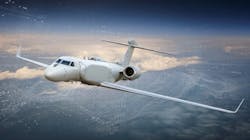 A rendering of the modified Gulfstream flying A rendering of the modified Gulfstream flying