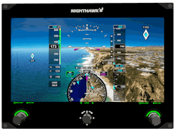 Nighthawk's avionics display Nighthawk's avionics display