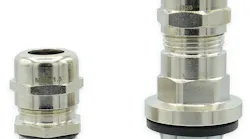 The Amphenol GuardXcel series of cable glands are for rugged environments in machine building, railways, renewable energy, automotive, process instrumentation, and transformers