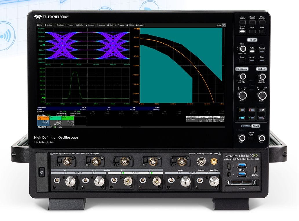 The Teledyne LeCroy provides automated compliance test options for the Automotive Serdes Alliance (ASA) Motion Link (ML) v1.1 specification for data transfer in autonomous vehicles.