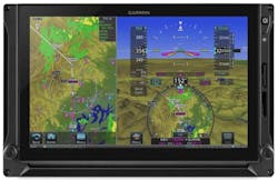 The display of Garmin's G700 TXi avionics. The display of Garmin's G700 TXi avionics.