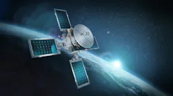 An artist’s rendering of the Polylingual Experimental Terminal (PExT) payload operating in low Earth orbit. PExT is NASA’s first flight demonstration of a wideband polylingual terminal designed to operate across both government and commercial satellite networks. NASA/Dave Ryan image.