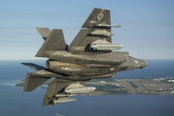 A Navy F-35 attack jet conducts tests to certify the carrier variant of the fighter aircraft for carrying the AGM-158C Long-Range Anti-Ship Missile (LRASM). A Navy F-35 attack jet conducts tests to certify the carrier variant of the fighter aircraft for carrying the AGM-158C Long-Range Anti-Ship Missile (LRASM).