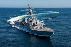 The USS Jack H. Lucas (DDG 125) is the first Arleigh Burke-class guided-missile destroyer built in the Flight III configuration. The USS Jack H. Lucas (DDG 125) is the first Arleigh Burke-class guided-missile destroyer built in the Flight III configuration.