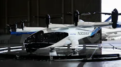 Archer Aviation's Midnight eVTOL aircraft at San Francisco International Airport. Archer Aviation photo.
