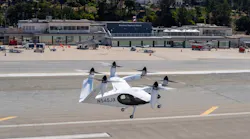 Joby's eVTOl taking part in flight tests in California. Joby Aviation image.