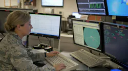 A space surveillance expert from the 20th Space Control Squadron, tracks objects within her radar’s field of view during India's Polar Satellite Launch Vehicle launch last February at Eglin Air Force Base, Fla.