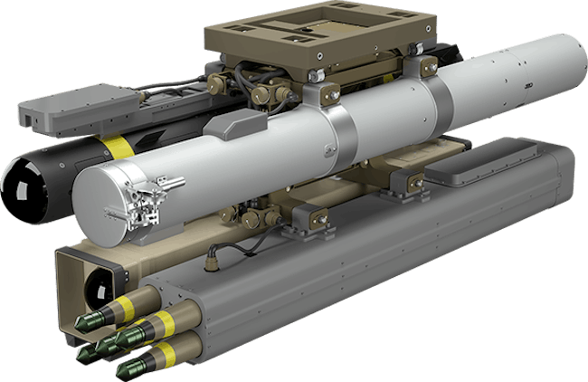 The Fulcrum Concepts Modular Effects Launcher (MEL) can deploy rockets, missiles, and small uncrewed aerial vehicles (UAVs)
