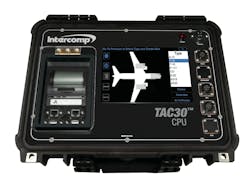 The Intercomp TAC30 CPU touchscreen indicator is for operating several different aircraft scales remotely and simultaneously. The Intercomp TAC30 CPU touchscreen indicator is for operating several different aircraft scales remotely and simultaneously.