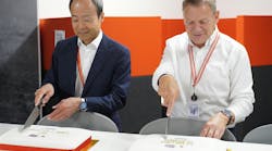 Pictured Are Satoru Miyamoto, General Manager, Silicon Sensing Systems Japan (left) And David Somerville – General Manager Silicon Sensing Systems (right) Pictured Are Satoru Miyamoto, General Manager, Silicon Sensing Systems Japan (left) And David Somerville – General Manager Silicon Sensing Systems (right)