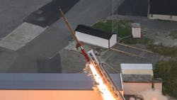 On 6 October 2025, the ATHEAt flight experiment was launched from the Andøya Space launch site in Norway. Its research centres on technologies for reusable space transportation vehicles. To protect it from moisture, the upper part of the research rocket was fitted with a foam cap, which broke apart at lift-off. Credit: DLR (CC BY-NC-ND 3.0). On 6 October 2025, the ATHEAt flight experiment was launched from the Andøya Space launch site in Norway. Its research centres on technologies for reusable space transportation vehicles. To protect it from moisture, the upper part of the research rocket was fitted with a foam cap, which broke apart at lift-off. Credit: DLR (CC BY-NC-ND 3.0).