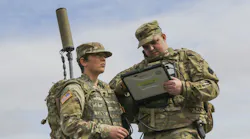 Pennsylvania Army National Guard members train on the new Tactical Dismounted Electronic Warfare and Signals Intelligence (TDEWS) system in 2022 at Fort Indiantown Gap, Pa.