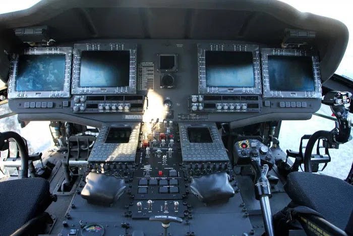 The Hamilton Sundstrand UH-60 flight-control computers represent the core of the helicopter's fly-by-wire automatic flight-control system (AFCS), which replaced traditional mechanical linkages with electronic signal control for improved responsiveness and reduced maintenance demands.