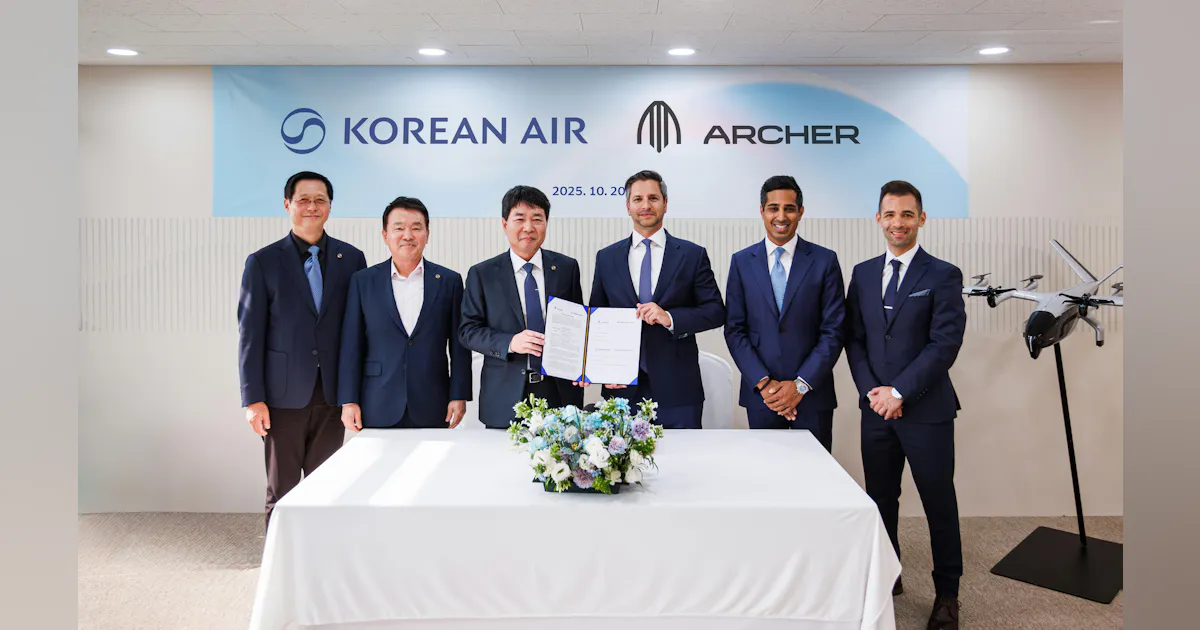 Korean Air partners with Archer Aviation to introduce Midnight eVTOL aircraft in South Korea Korean Air partners with Archer Aviation to introduce Midnight eVTOL aircraft in South Korea