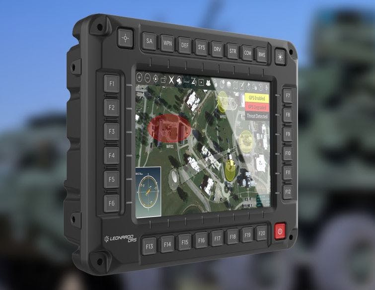The Leonardo DRS Rugged Smart Displays-Ground (RSD-G) are AI-enabled vetronics for armored combat vehicles.