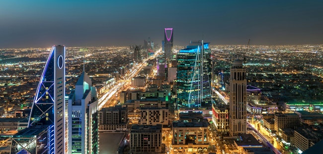 Riyadh, Saudi Arabia, at night. ID 149120508 © Wajd Ramadan | Dreamstime.com