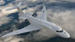 Airborne Early Warning and Control aircraft rendering Airborne Early Warning and Control aircraft rendering