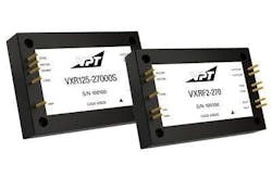 The VPT VXR125-27000S 270-volt-input COTS DC-DC converters are for military and commercial avionics, military vehicles, space power electronics, weapons, and sensors. The VPT VXR125-27000S 270-volt-input COTS DC-DC converters are for military and commercial avionics, military vehicles, space power electronics, weapons, and sensors.