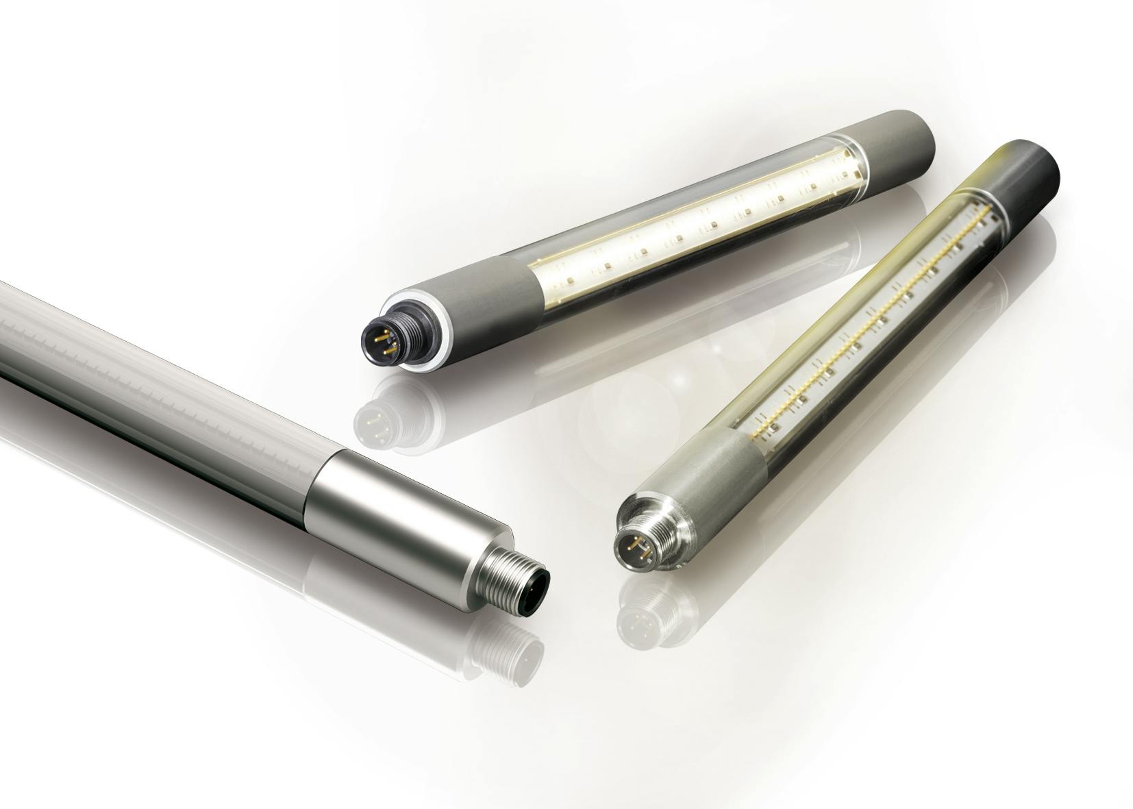 The Binder LED luminaires that integrate workplace illumination with process status indication in one system to provide either precise white light for detailed tasks or RGB process signals for clear visual communication.