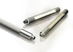 The Binder LED luminaires that integrate workplace illumination with process status indication in one system to provide either precise white light for detailed tasks or RGB process signals for clear visual communication. The Binder LED luminaires that integrate workplace illumination with process status indication in one system to provide either precise white light for detailed tasks or RGB process signals for clear visual communication.