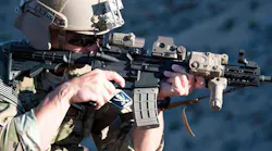 The L3Harris AN/PEQ-15 infrared target illuminator and laser target designation system can enable soldiers to engage targets in low visibility and at night