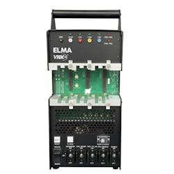 The Elma 3-slot FlexVNX+ development chassis for VNX+ VITA 90 modules to enable rapid board bring-up, validation, and testing of VNX+ plug-in cards. The Elma 3-slot FlexVNX+ development chassis for VNX+ VITA 90 modules to enable rapid board bring-up, validation, and testing of VNX+ plug-in cards.