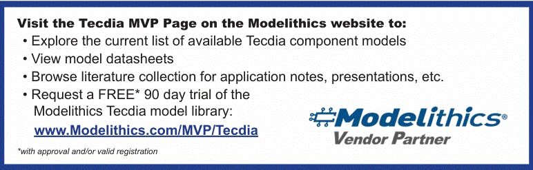 The Modelithics Tecdia MVP Library