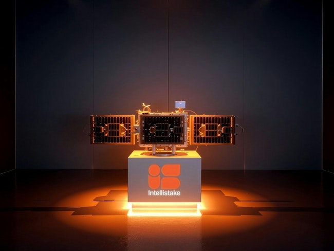 A rendering of Intellistake's satellite technology.
