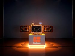 A rendering of Intellistake's satellite technology. A rendering of Intellistake's satellite technology.