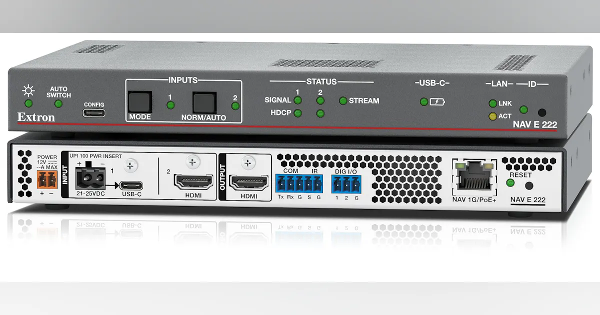 Fast USB-C and HDMI switching encoder for demanding audio-visual ...