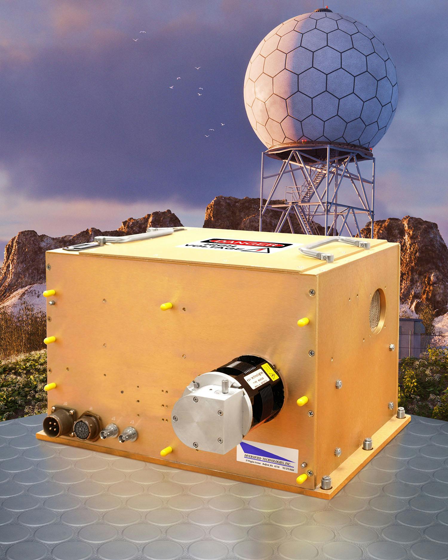 The Diversified Technologies DTI PowerMod high-power solid-state RF and microwave magnetron transmitters enable users to tune the pulse wave in aerospace and defense radar applications.