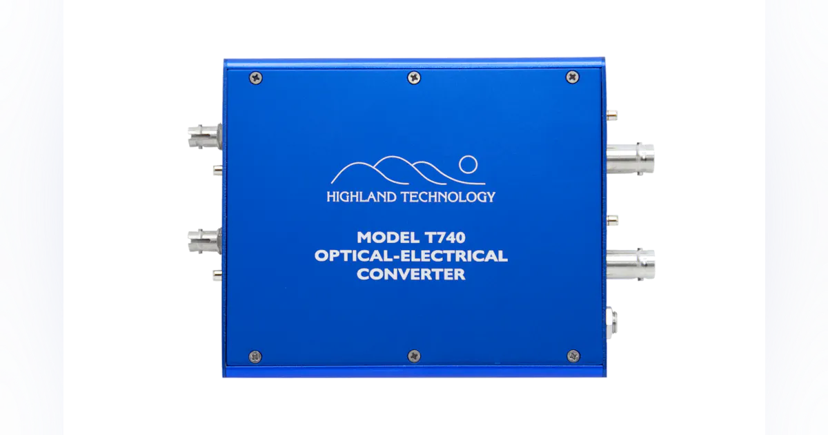 Model T740 dual-channel optical-electrical converter | Military Aerospace