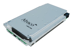 The Abaco VP241 SOSA-aligned 3U VPX field-programmable gate array (FPGA) carrier card is for next-generation embedded computing applications in electronic warfare (EW), radar imaging, semiconductor manufacturing, factory automation, autonomous vehicles, communications, and networking. The Abaco VP241 SOSA-aligned 3U VPX field-programmable gate array (FPGA) carrier card is for next-generation embedded computing applications in electronic warfare (EW), radar imaging, semiconductor manufacturing, factory automation, autonomous vehicles, communications, and networking.