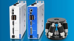 The Aerotech Automation1-HXA4 and Automation1-iHXA4 hexapod drives are for aerospace and satellite device testing by enabling precise positioning for component validation, alignment, and simulation under complex motion profiles. The Aerotech Automation1-HXA4 and Automation1-iHXA4 hexapod drives are for aerospace and satellite device testing by enabling precise positioning for component validation, alignment, and simulation under complex motion profiles.